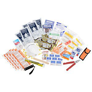 25 Branded First Aid Kits | Emergency Preparedness Kit - Blue