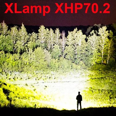 90000 lumens XLamp xhp70.2 most powerful led flashlight usb Zoom torch xhp70 
