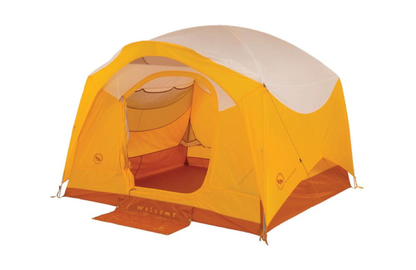 Big Agnes Big House Deluxe Tent: 4-Person 3-Season Gold/White, One Size