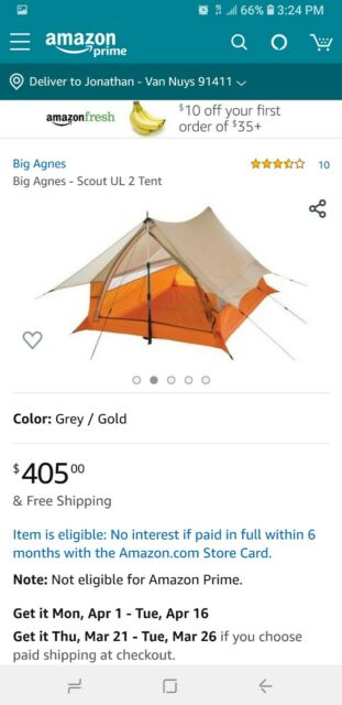 Big Agnes Scout Ul2 Backpacking Tent