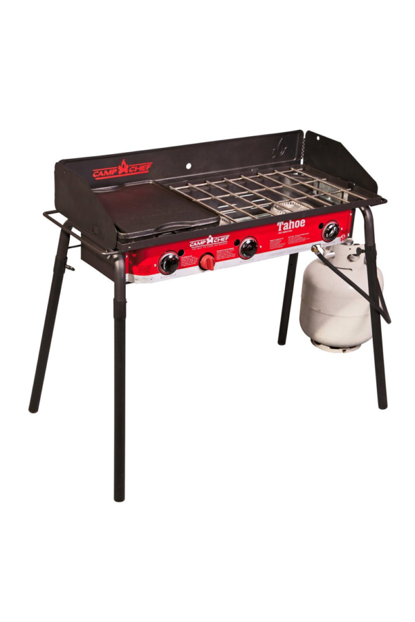 Camp Chef Tahoe 3-Burner Propane Camp Stove with Griddle - Camping Appliances at Academy Sports