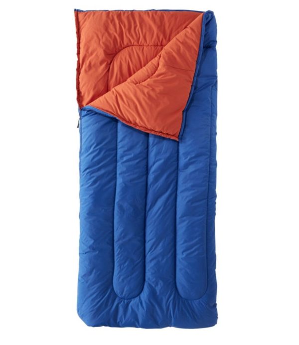 Camp Sleeping Bag, Cotton-Blend-Lined Regular 40° Blue | L.L.Bean