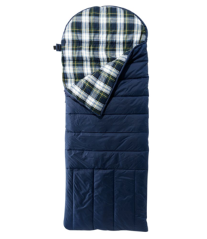 Deluxe Flannel-Lined Camp Bag, 30° Blue | L.L.Bean