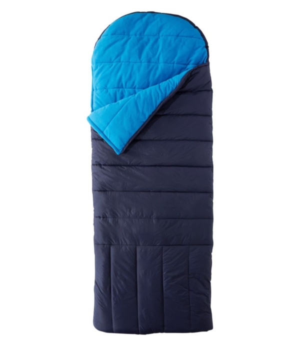 Deluxe Fleece-Lined Camp Bag, 30° Blue | L.L.Bean