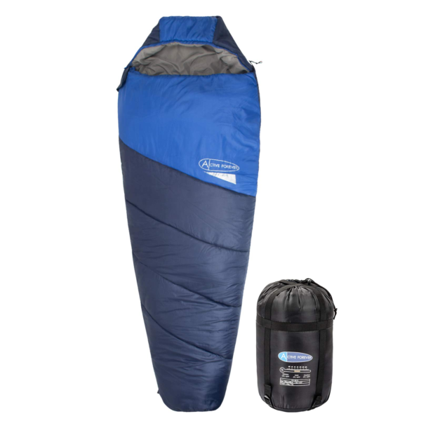 Display4top Premium Lightweight Mummy Sleeping Bag with Compression Sack - Portable, Waterproof,Comfort - Great for Outdoor Camping, Backpacking &