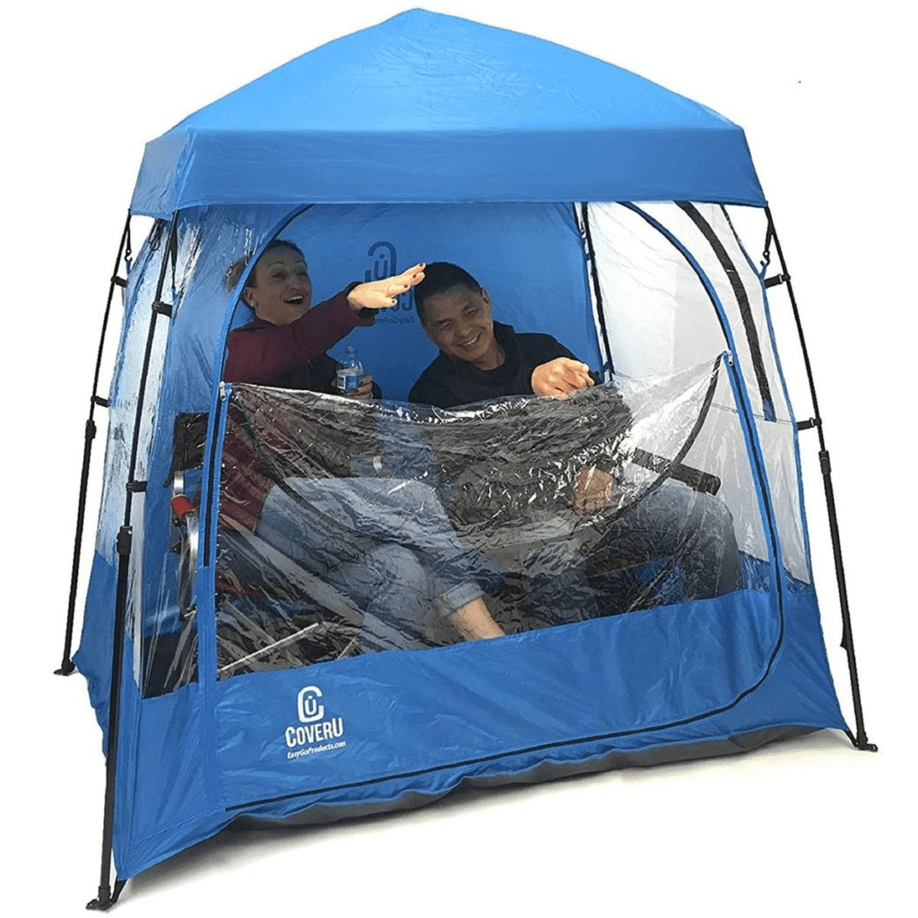 CoverU Sports Shelter - 2 Person Weather Tent Pod (BLUE)