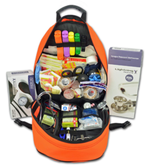 First responder EMT/EMS backpack stocked first aid supplies kit by gearbags