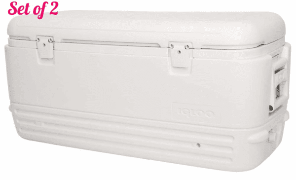 Igloo Polar Cooler (120-Quart, White) (Set of 2)