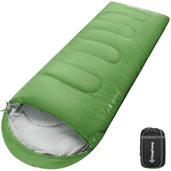 KingCamp XL Sleeping Bag (87x31.5''), 4 Season Warm & Cold Weather Lightweight Waterproof Wide Oversized Adults Sleeping Bag for Camping,