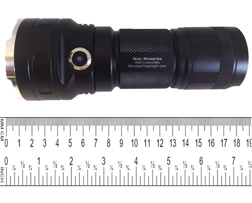 MF Tactical Mini Monster 4800 Lm LED USB Rechargeable Flashlight