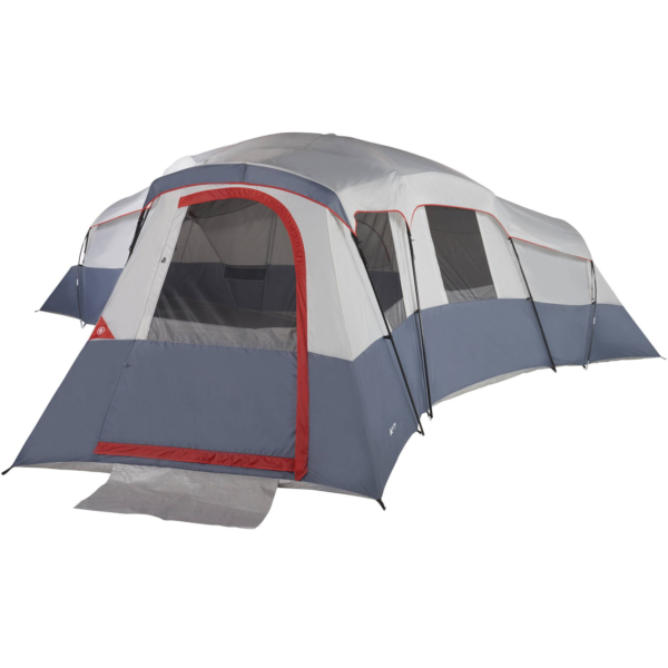 Ozark Trail 20-Person 4-Room Cabin Tent with 3 Separate Entrances, Beige