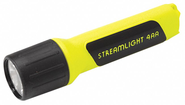 Streamlight Industrial LED Handheld Flashlight, Plastic, Maximum Lumens Output: 67, Yellow Model: 68200