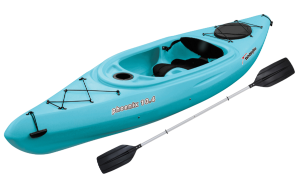 Sun Dolphin Phoenix 10.4 Sit-In Kayak Sea Blue, Paddle Included