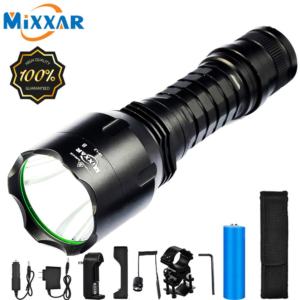 Waterproof Rechargeable LED Tactical Flashlight - 6500 Lumens