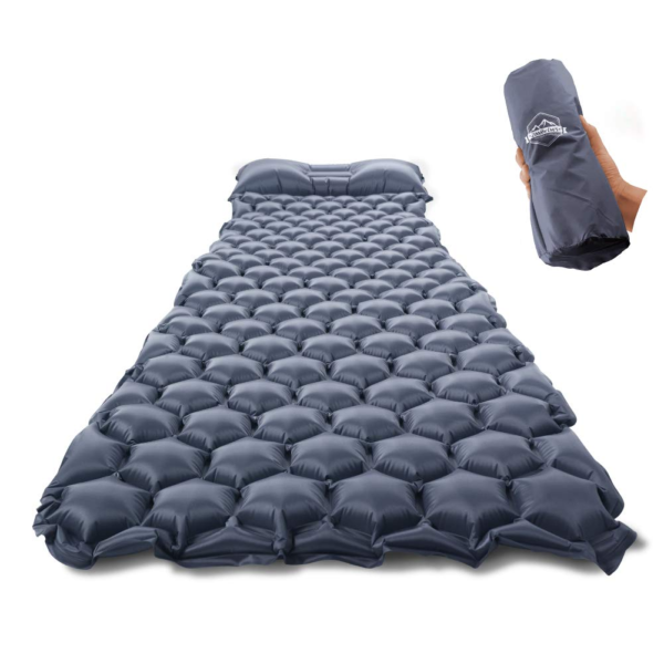 ZOOOBELIVES Ultralight Sleeping Pad with Pillow– Inflatable Camping Mat for Backpacking, Traveling and Hiking, Compact and Portable Multiple Color